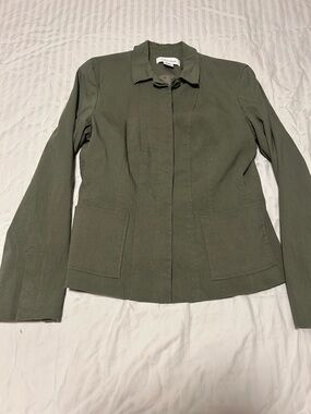 Calvin Klein Olive Green Women's Blazer Jacket